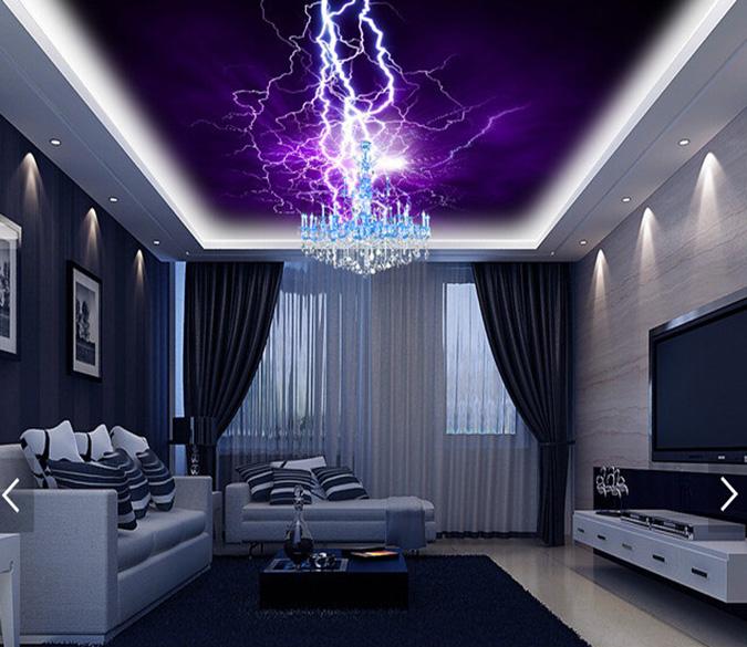 Purple Lightning 070 Wallpaper AJ Wallpaper