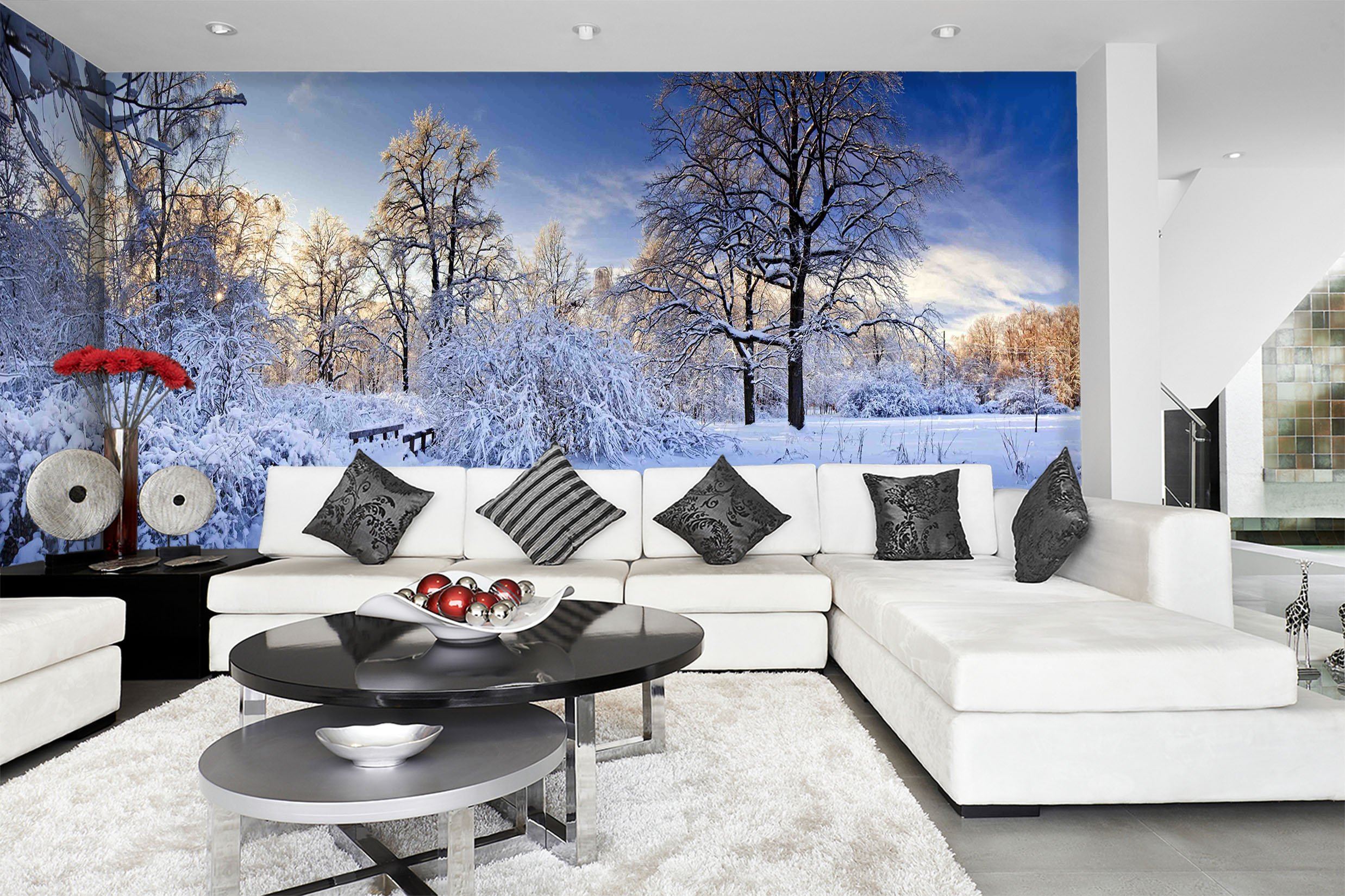 3D Snow Tree 692 Wallpaper AJ Wallpaper
