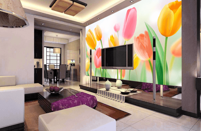 Colorful Tulips Wallpaper AJ Wallpaper