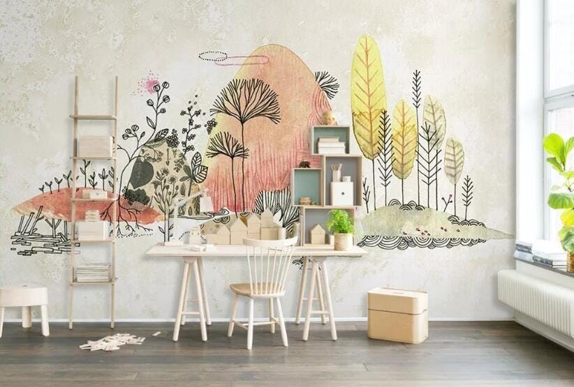 3D Forest Animals WC095 Wall Murals Wallpaper AJ Wallpaper 2