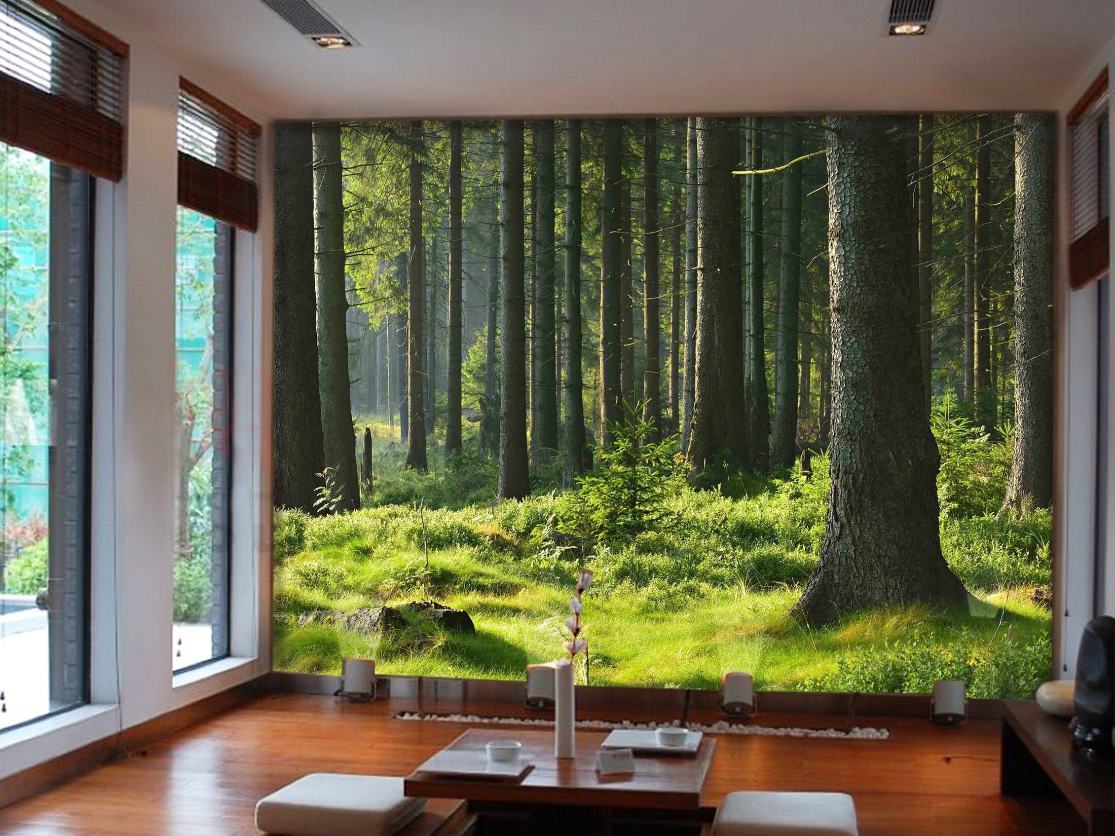 3D Sunny Forest 1041 Wall Murals Wallpaper AJ Wallpaper 2