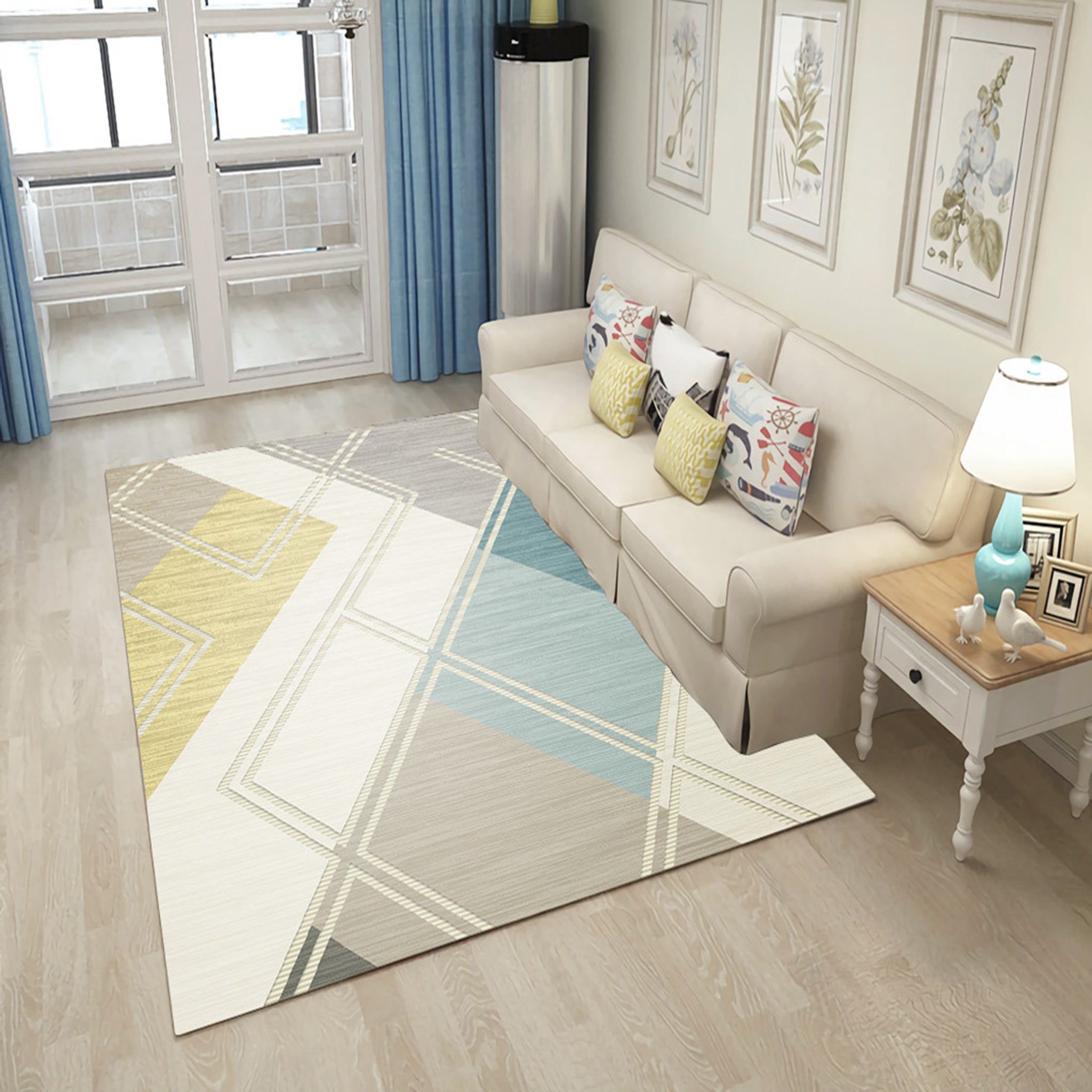 3D Light Diamond WG061 Non Slip Rug Mat Mat AJ Creativity Home