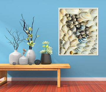 3D Neat Shells 097 Fake Framed Print Painting Wallpaper AJ Creativity Home 