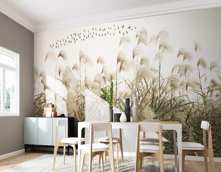 3D Reeds Drifting 924 Wall Murals Wallpaper AJ Wallpaper 2