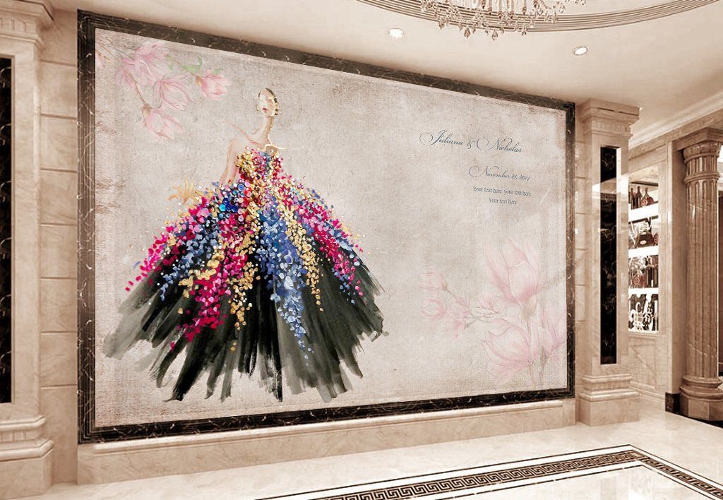 3D Abstract Beauty 196 Wall Murals Wallpaper AJ Wallpaper 2