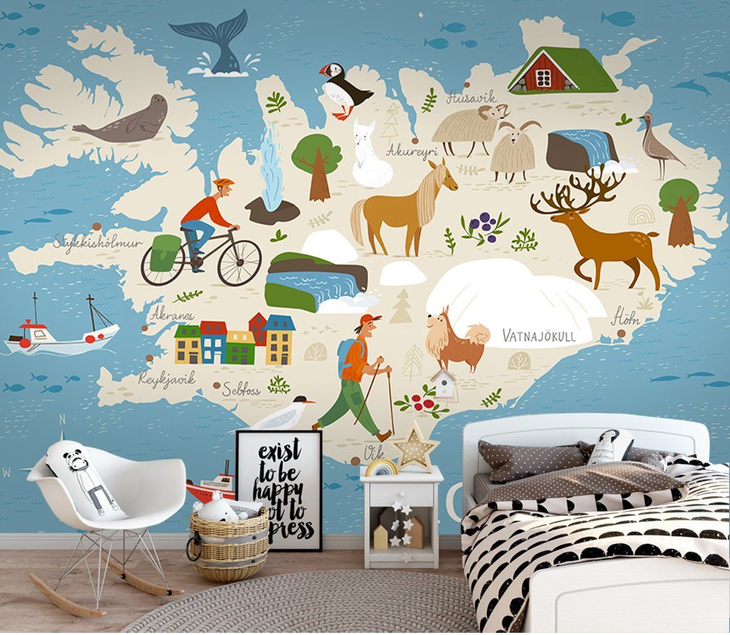 3D Animal World 843 Wall Murals Wallpaper AJ Wallpaper 2