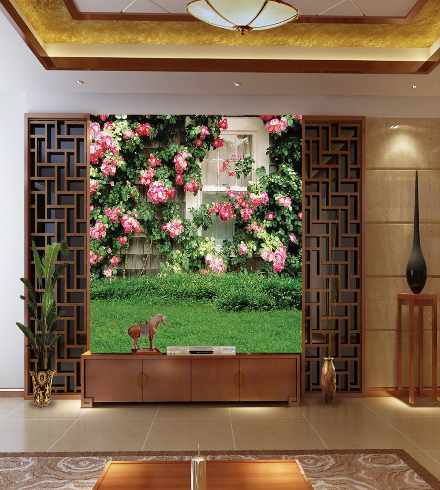 Flowers By Window Wallpaper AJ Wallpaper