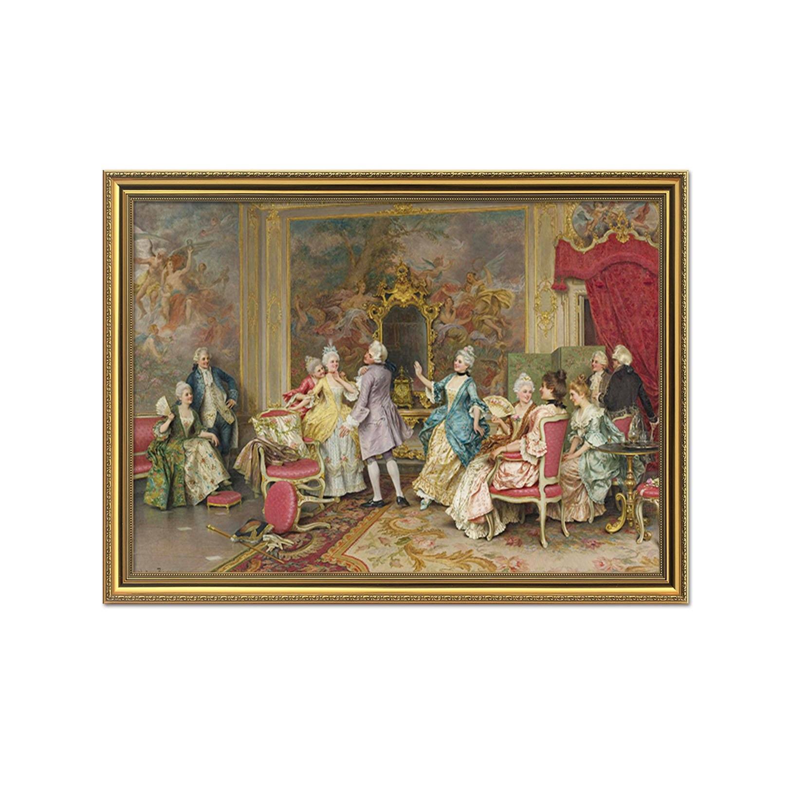 3D Happy Chat 040 Fake Framed Print Painting Wallpaper AJ Creativity Home