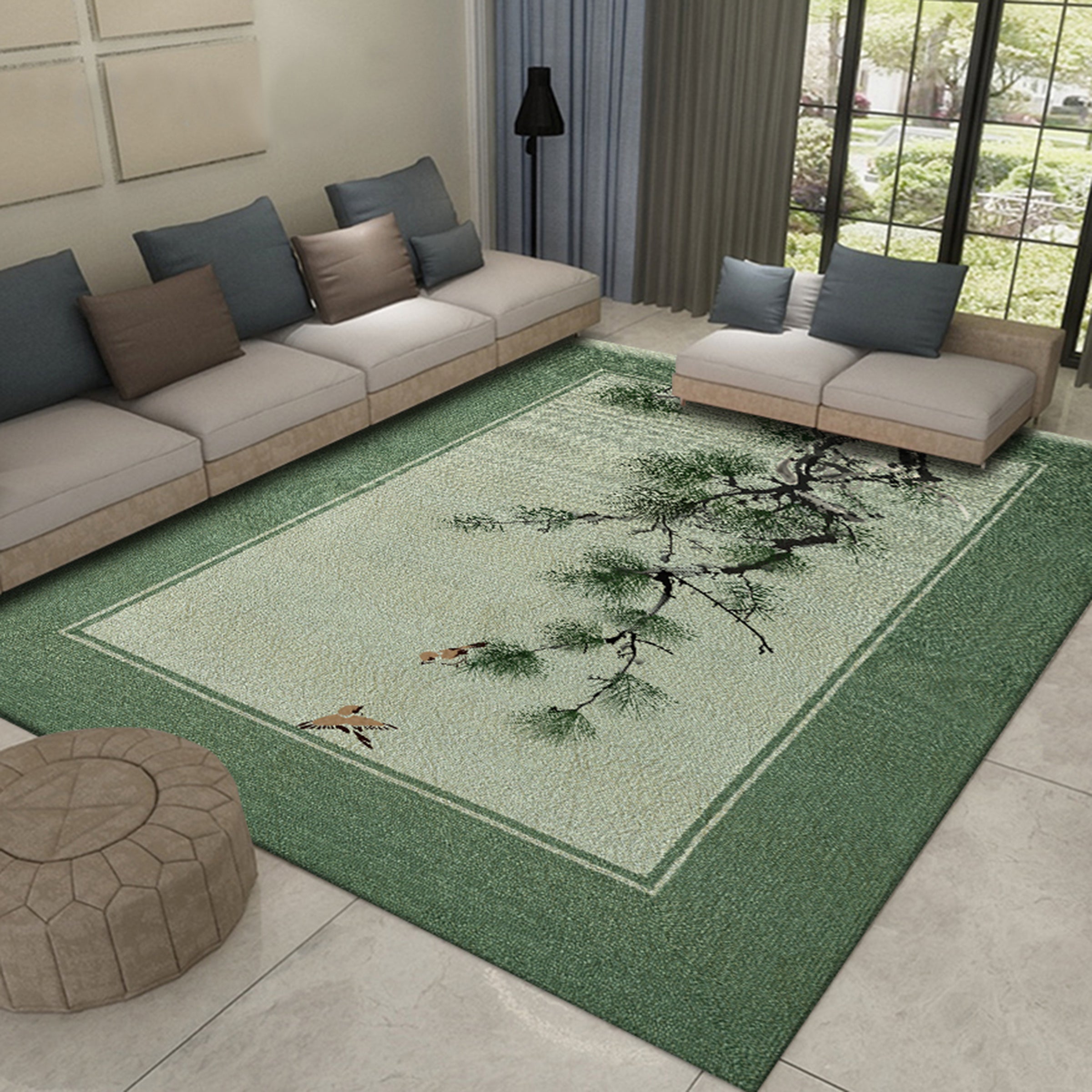 3D Pine WG460 Non Slip Rug Mat Mat AJ Creativity Home