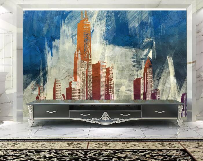 3D Color City 1376 Wall Murals Wallpaper AJ Wallpaper 2