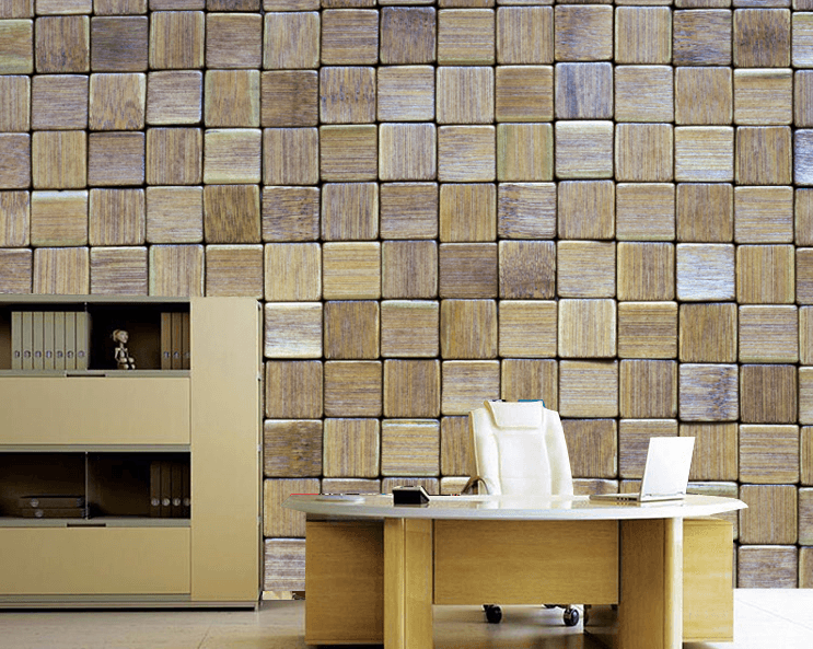 Wooden Squares Wallpaper AJ Wallpaper