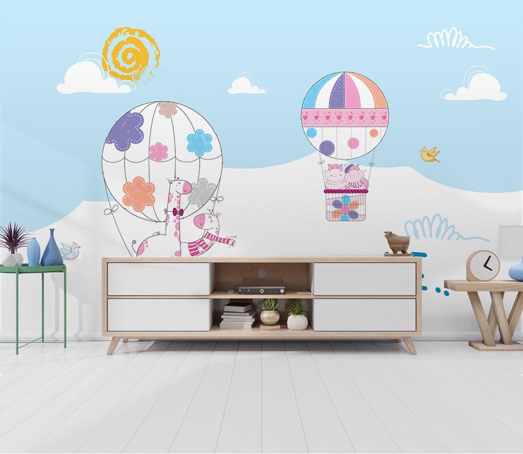 3D Hot Air Balloon 854 Wall Murals Wallpaper AJ Wallpaper 2