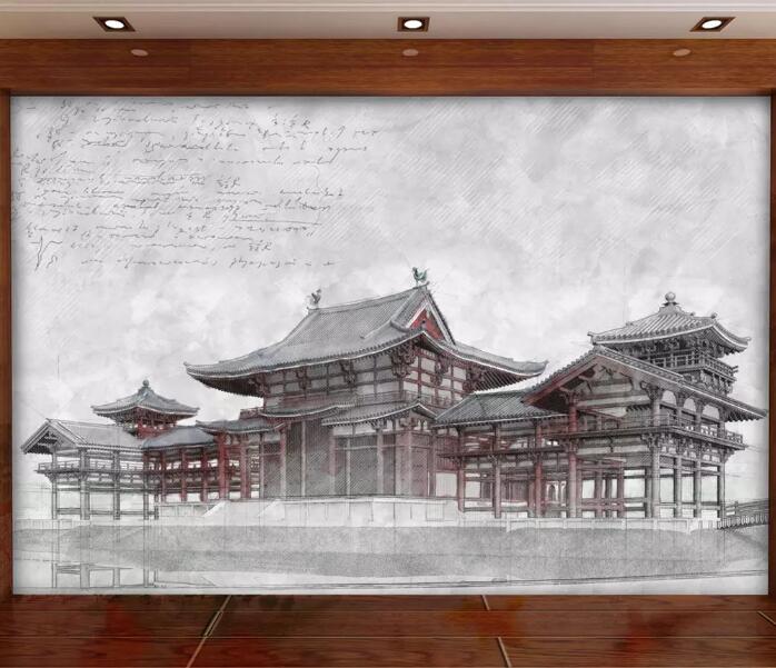 3D Pavilion 347 Wall Murals Wallpaper AJ Wallpaper 2