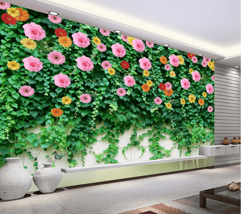Dense Flowers Vines Wallpaper AJ Wallpaper 2