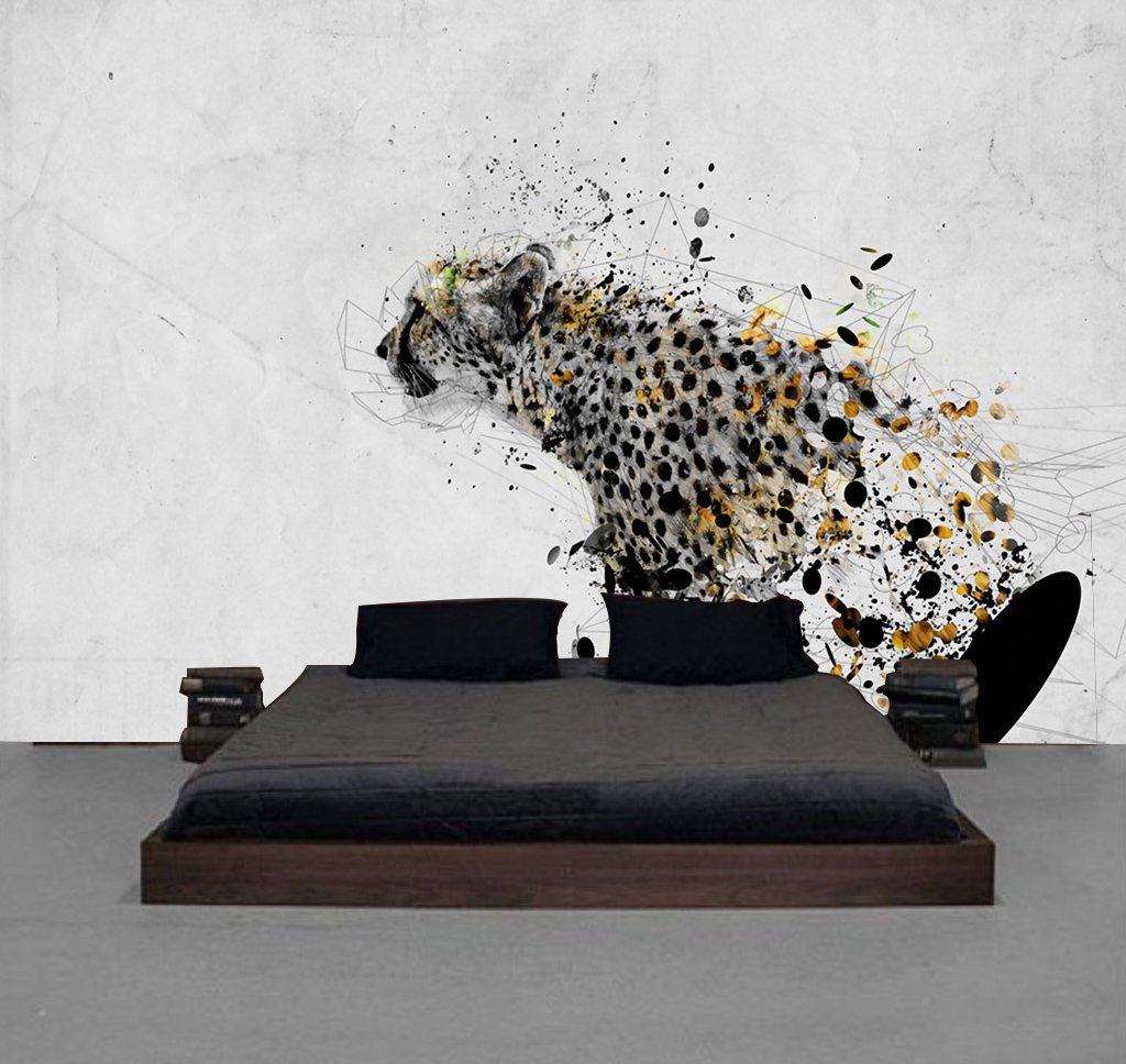 3D Spotted Leopard 584 Wall Murals Wallpaper AJ Wallpaper 2