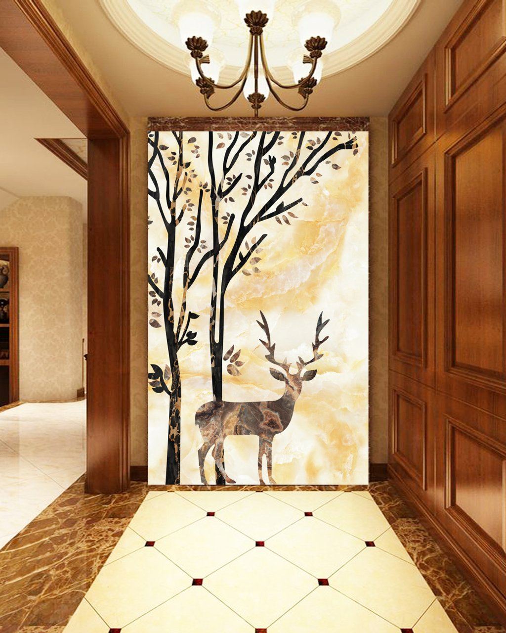 3D Fawn 439 Wall Murals Wallpaper AJ Wallpaper 2