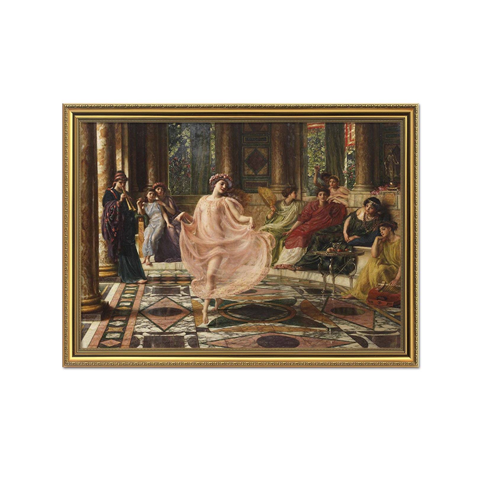 3D Woman Dancing 138 Fake Framed Print Painting Wallpaper AJ Creativity Home