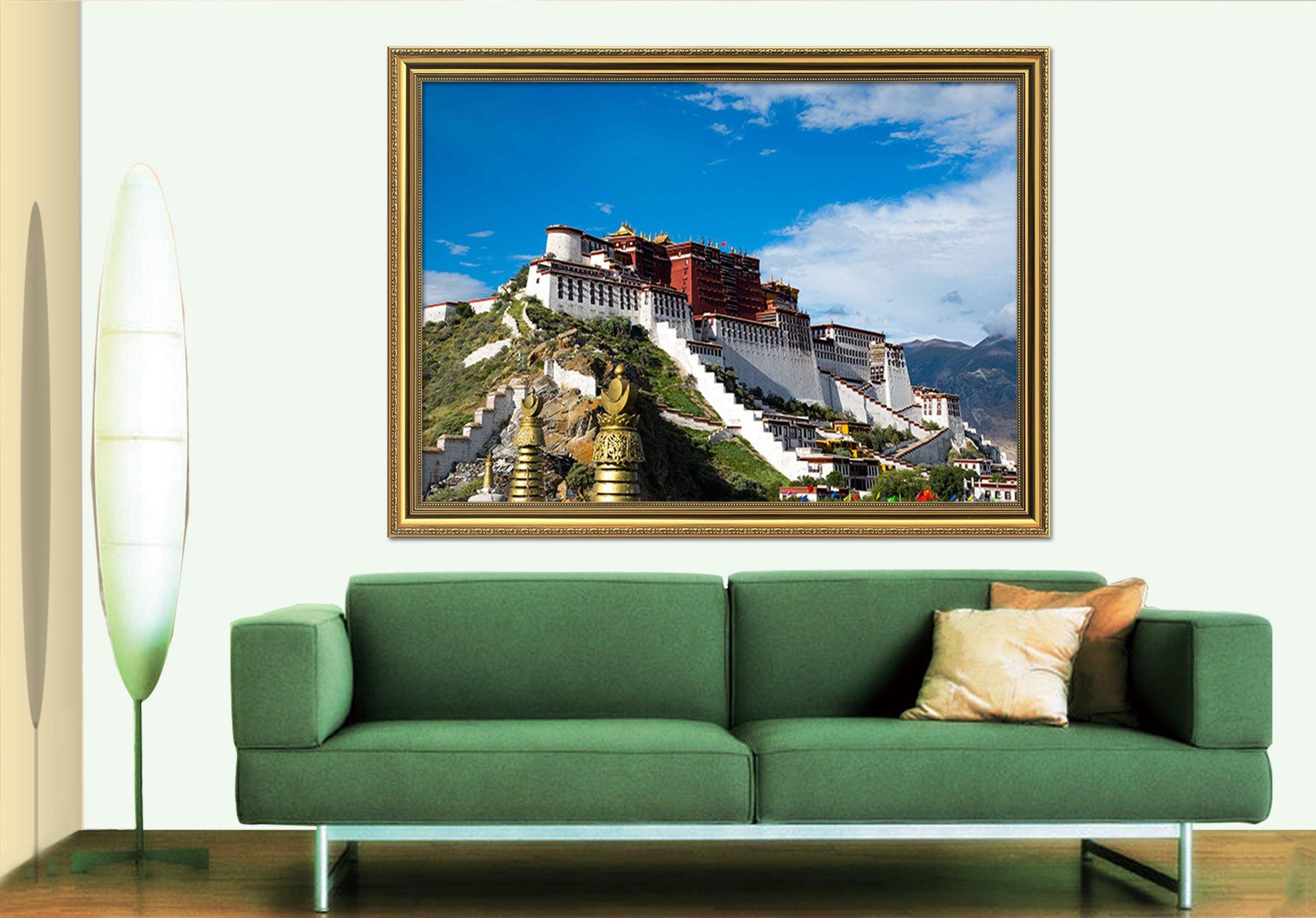 3D Above The Palace 188 Fake Framed Print Painting Wallpaper AJ Creativity Home