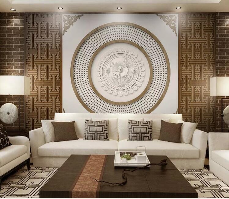 3D Carved Pattern WC258 Wall Murals Wallpaper AJ Wallpaper 2