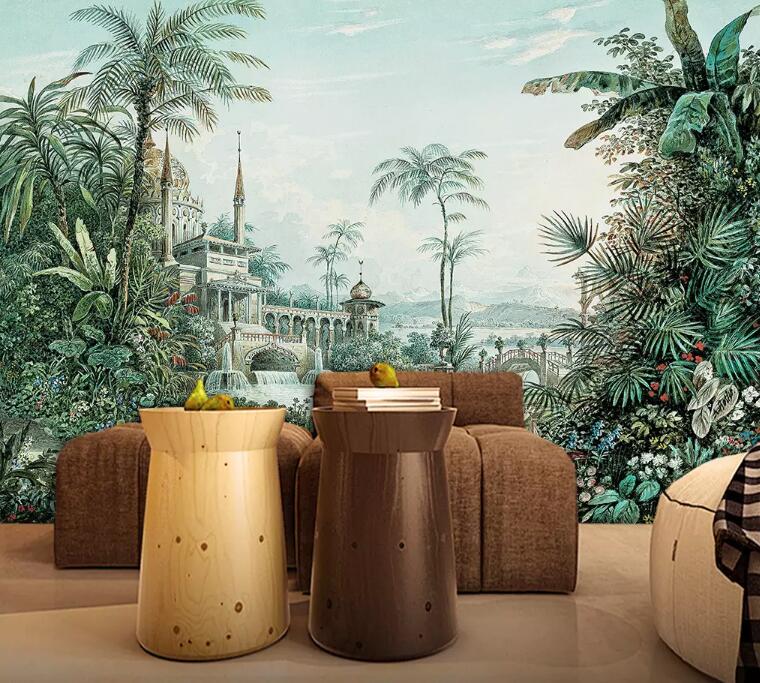 3D Castle Plant 033 Wall Murals Wallpaper AJ Wallpaper 2