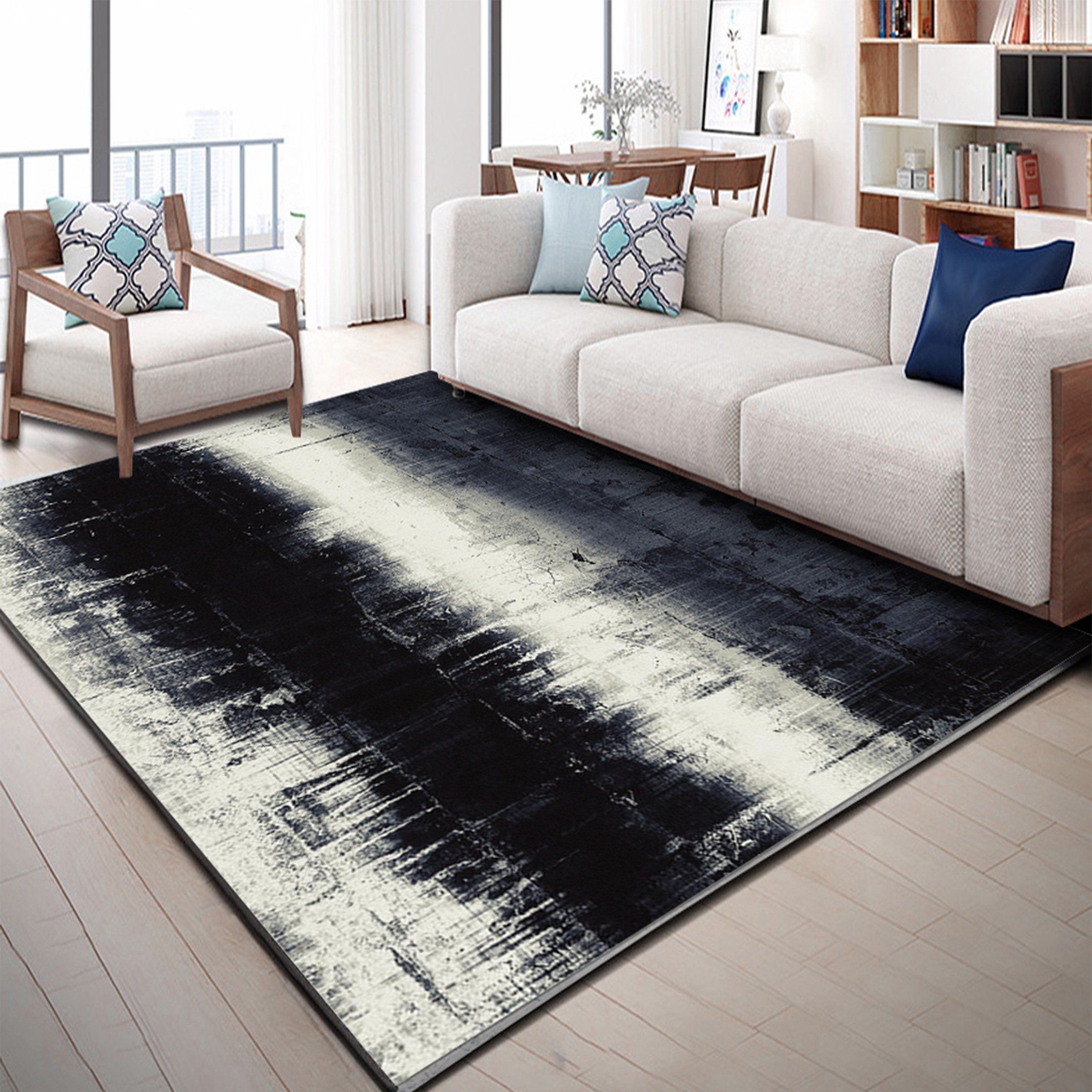 3D Black Inkjet WG179 Non Slip Rug Mat Mat AJ Creativity Home