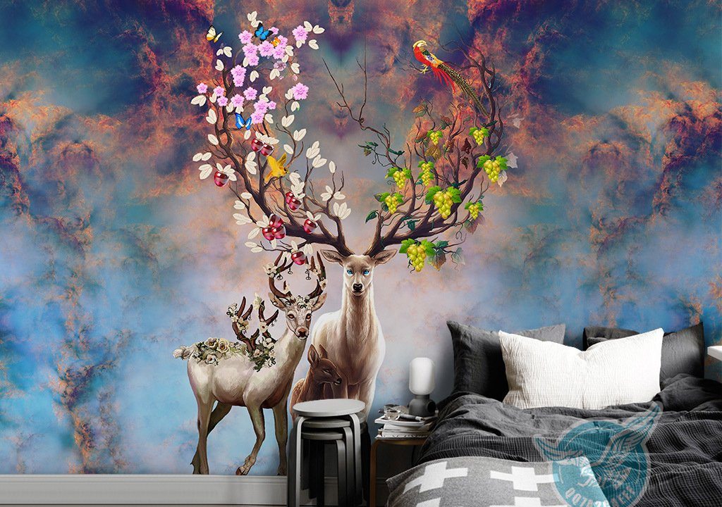 3D Flower Color 62 Wall Murals Wallpaper AJ Wallpaper 2
