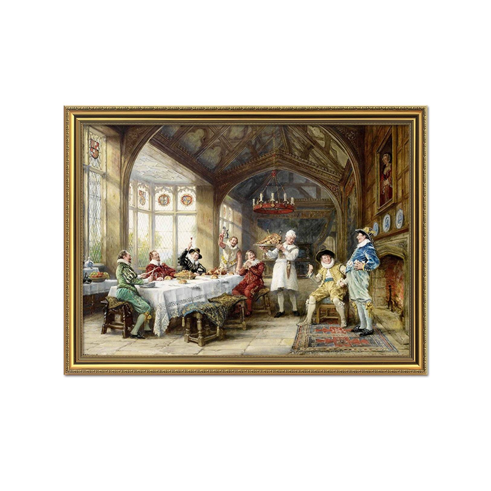 3D Great Meal 033 Fake Framed Print Painting Wallpaper AJ Creativity Home