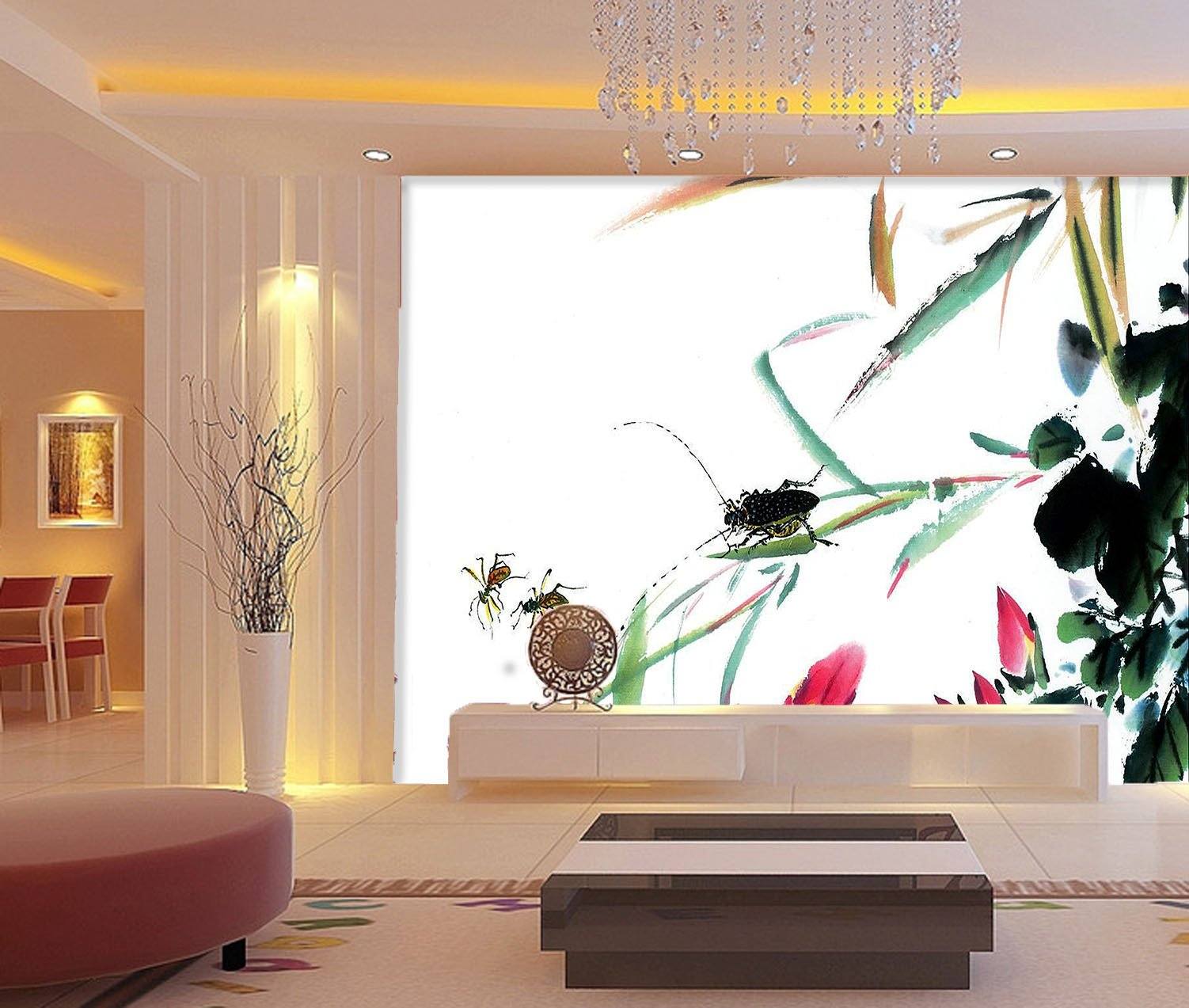 Morning Glories And Insects Wallpaper AJ Wallpaper