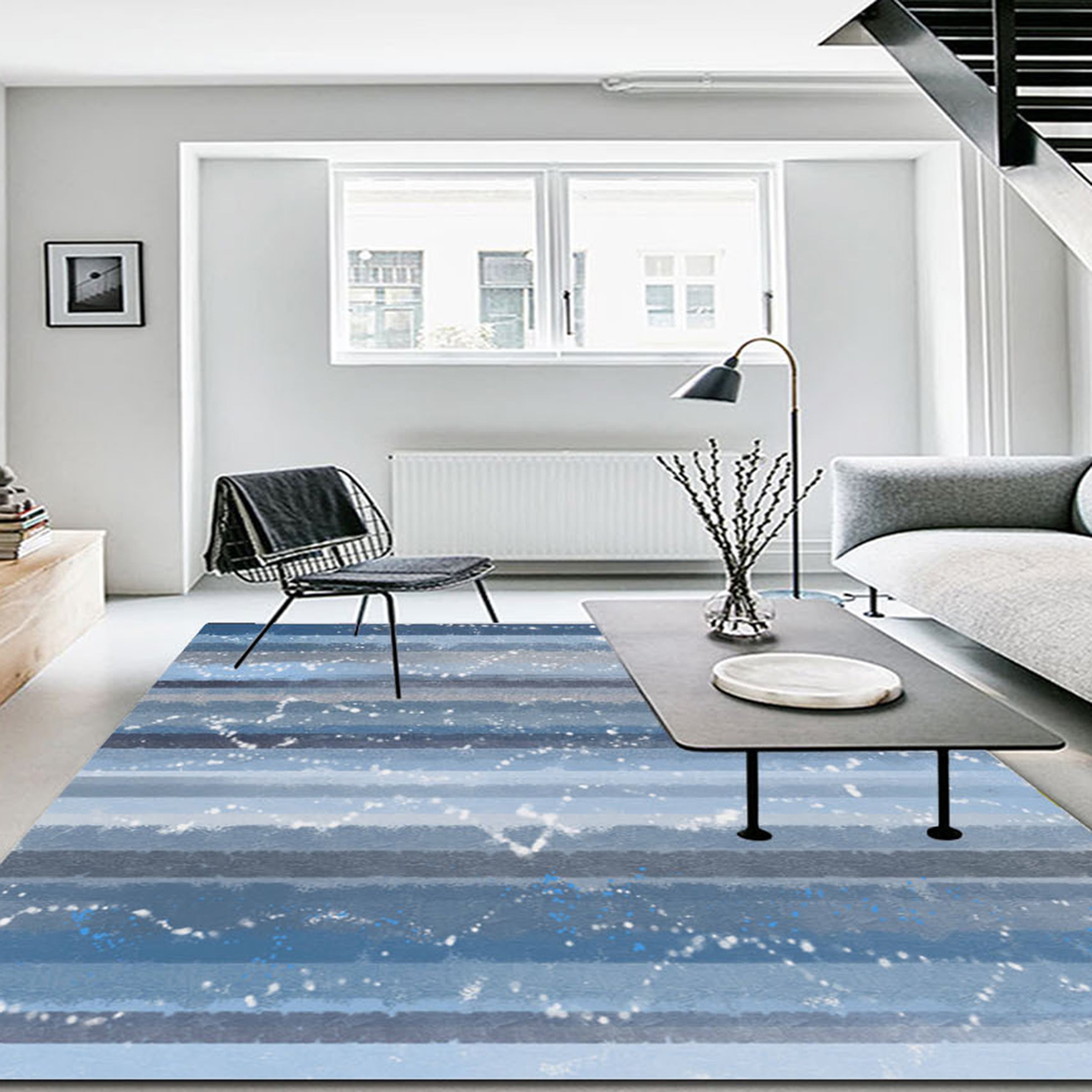 3D Colored Lines WG487 Non Slip Rug Mat Mat AJ Creativity Home