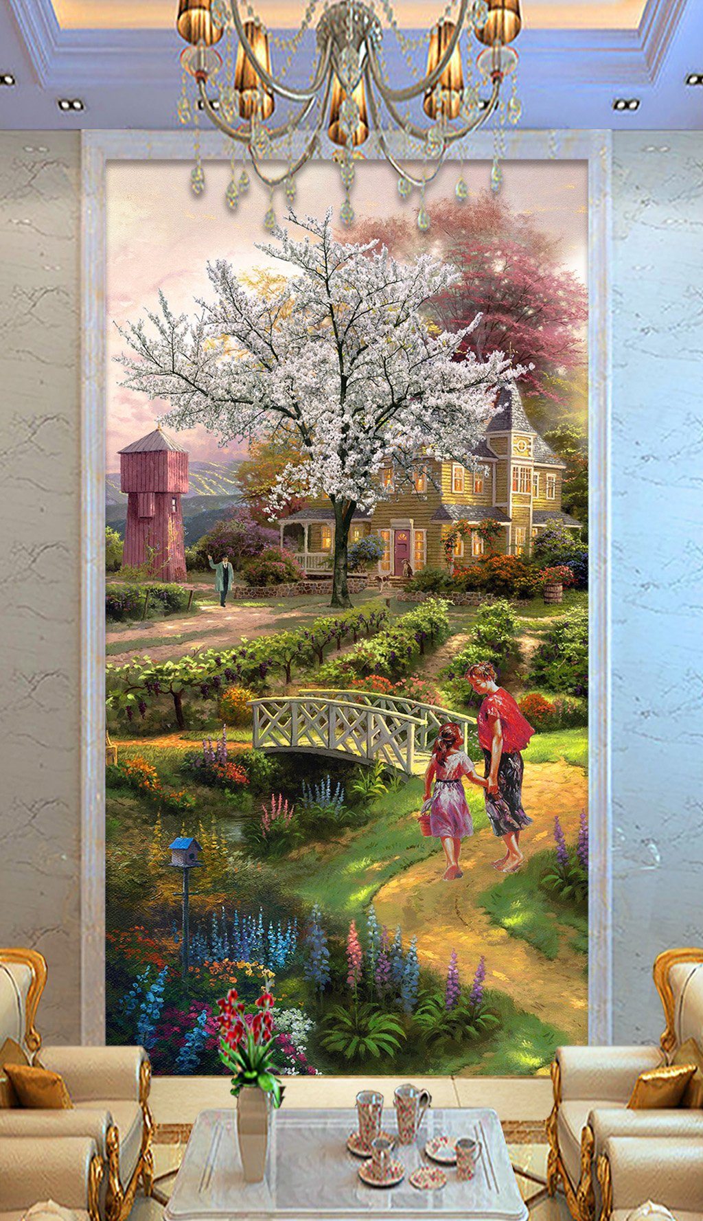 3D Manor 673 Wall Murals Wallpaper AJ Wallpaper 2