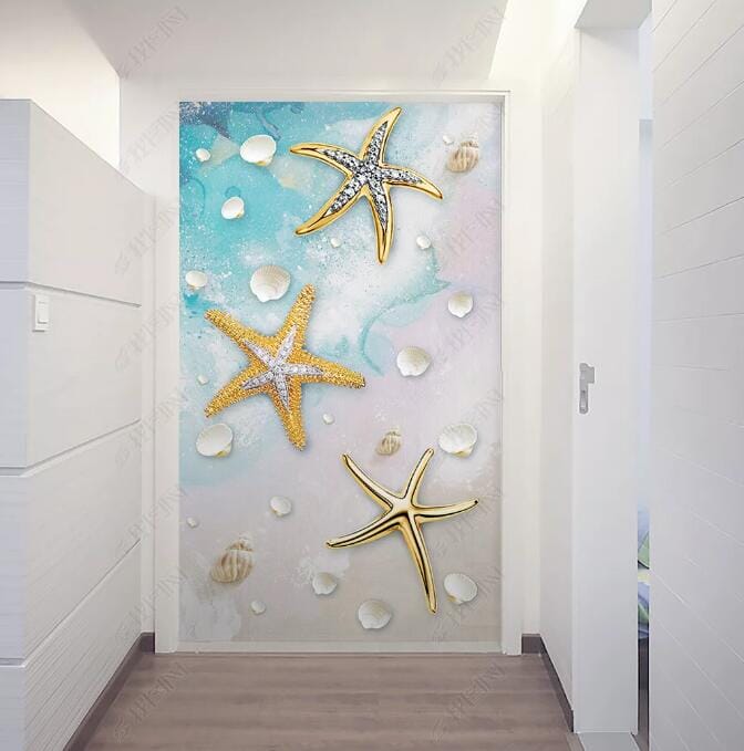 3D Cute Starfish WC265 Wall Murals Wallpaper AJ Wallpaper 2