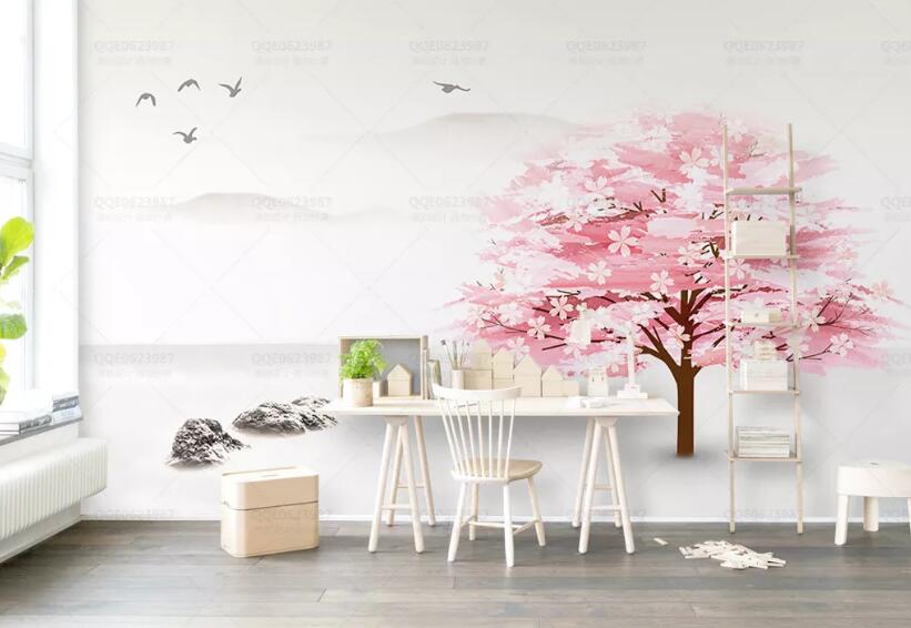 3D Misty Valley 1259 Wall Murals Wallpaper AJ Wallpaper 2