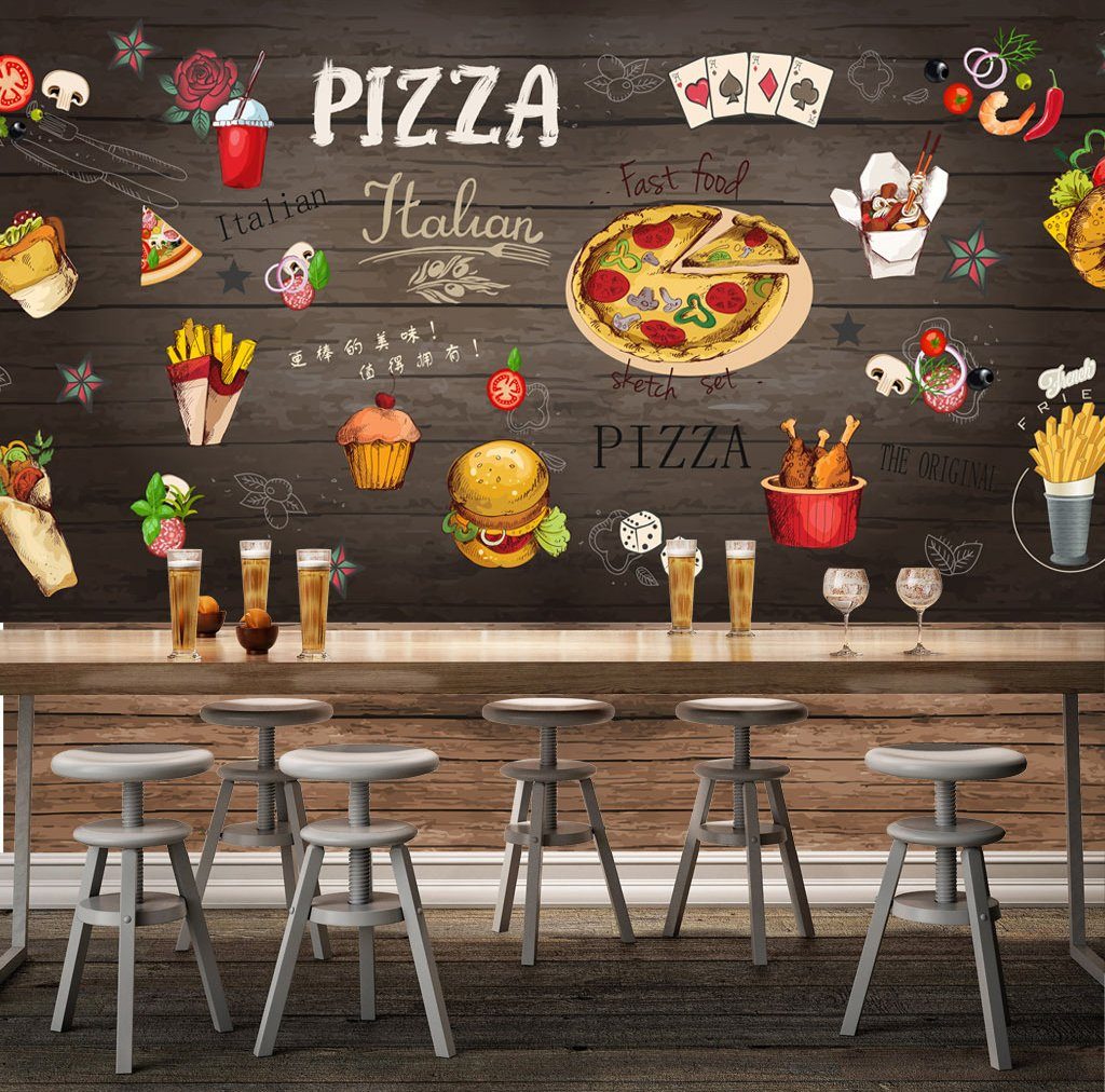 3D Pizza 395 Food Wall Murals Wallpaper AJ Wallpaper 2