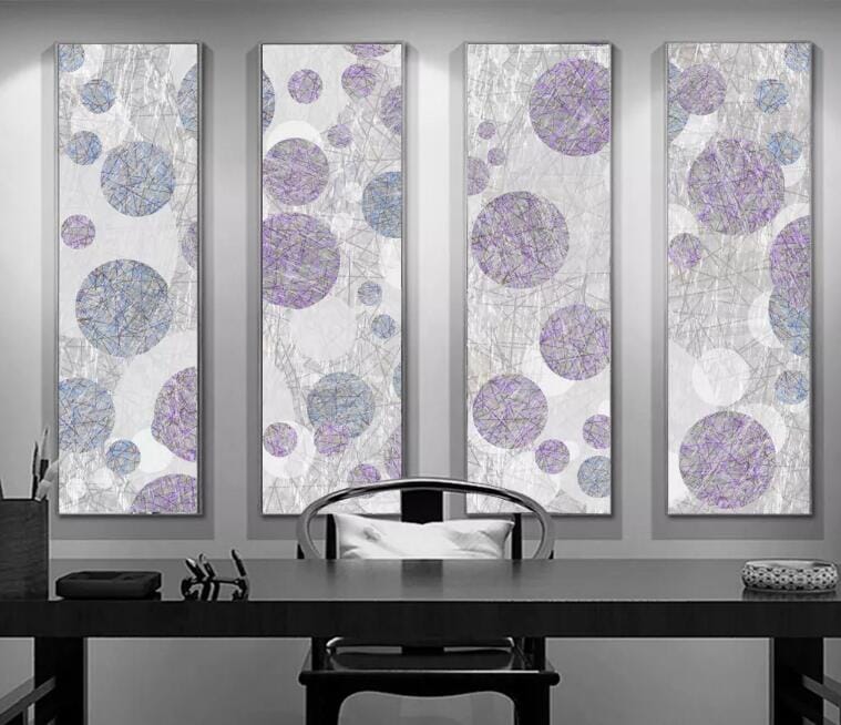 3D Colored Circles 2431 Wall Murals Wallpaper AJ Wallpaper 2
