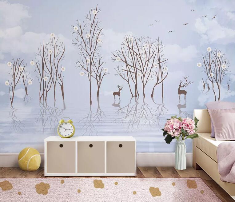 3D Sika Deer 939 Wall Murals Wallpaper AJ Wallpaper 2