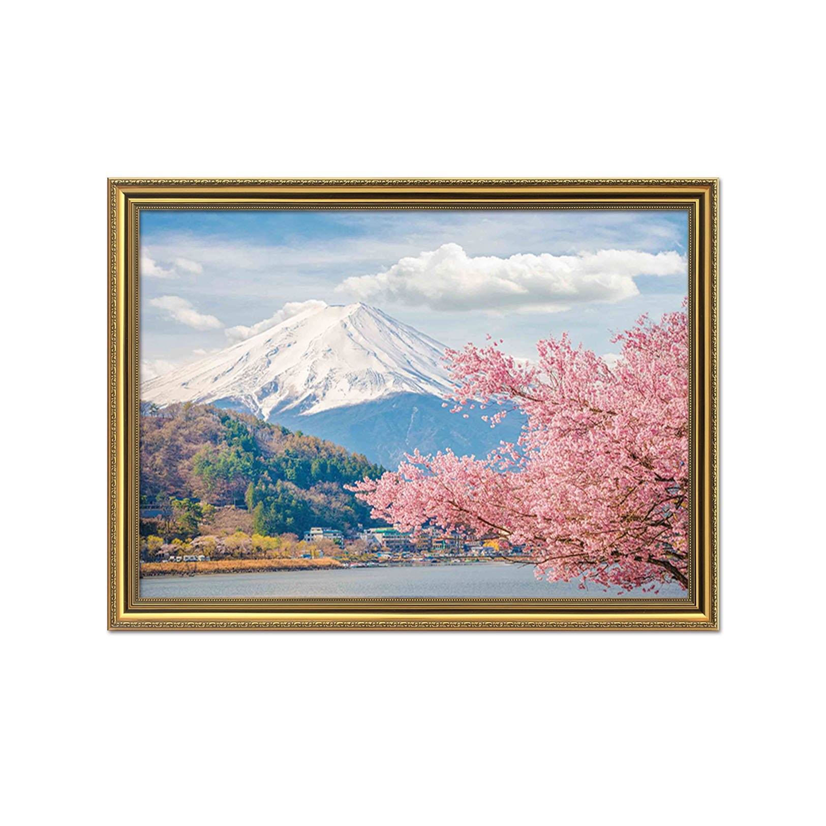 3D Snow Mountain 106 Fake Framed Print Painting Wallpaper AJ Creativity Home