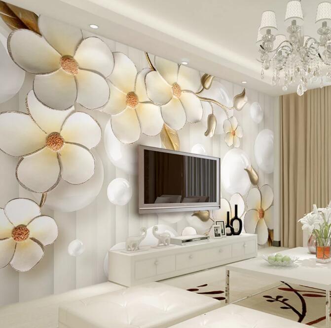 3D Flowers 1130 Wall Murals Wallpaper AJ Wallpaper 2