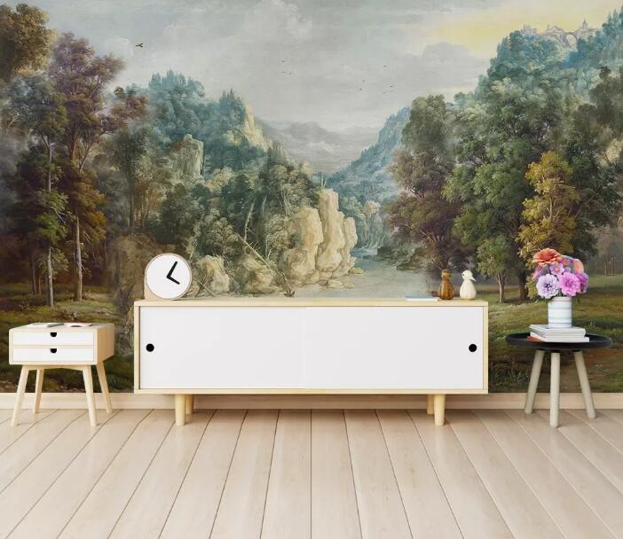 3D Forest 313 Wall Murals Wallpaper AJ Wallpaper 2