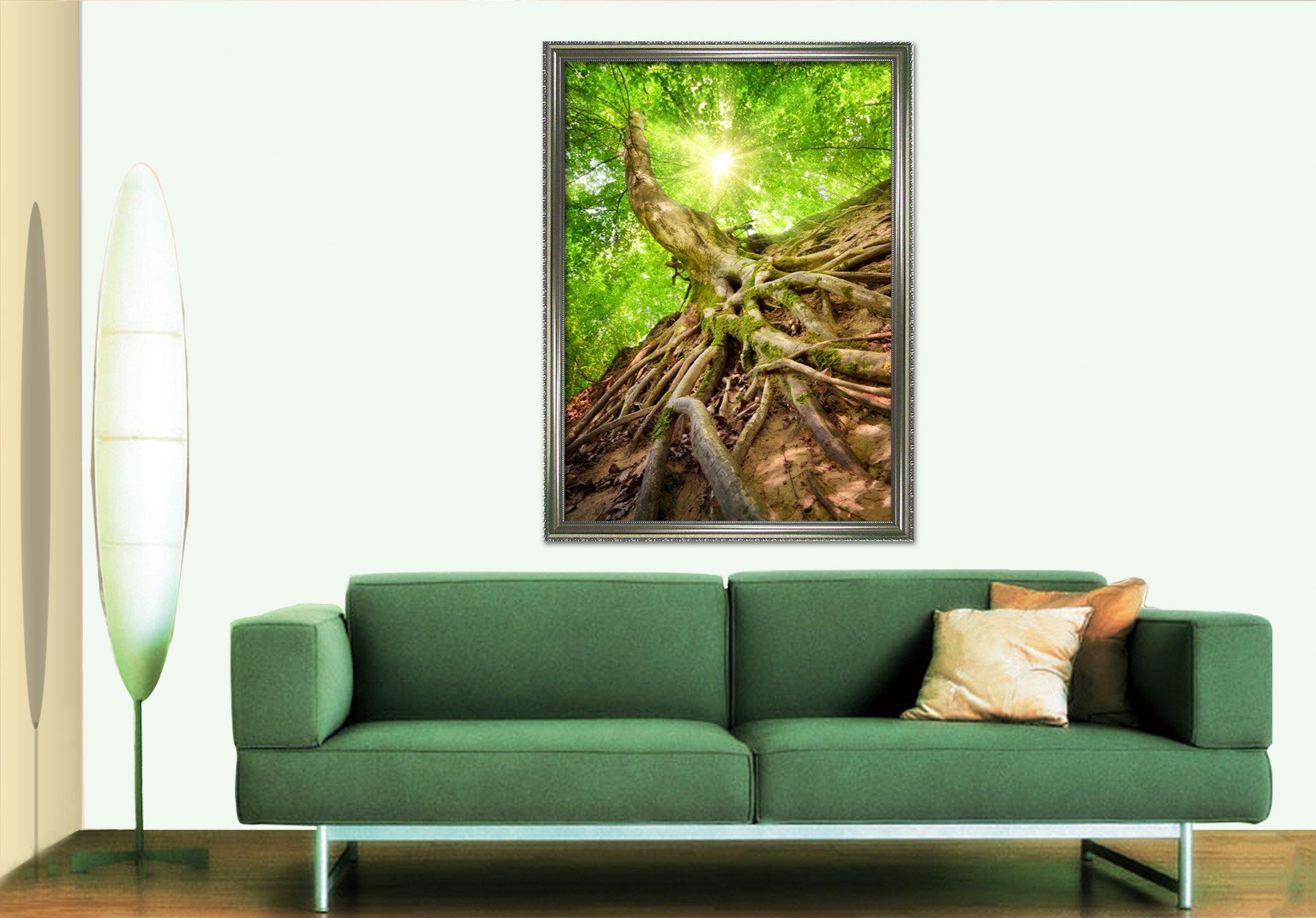 3D Trunk Land 080 Fake Framed Print Painting Wallpaper AJ Creativity Home