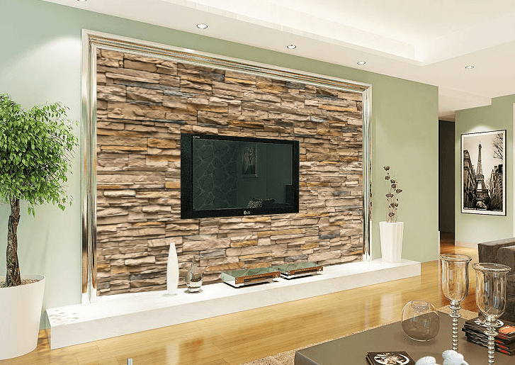 Uneven Stone Bricks Wallpaper AJ Wallpaper