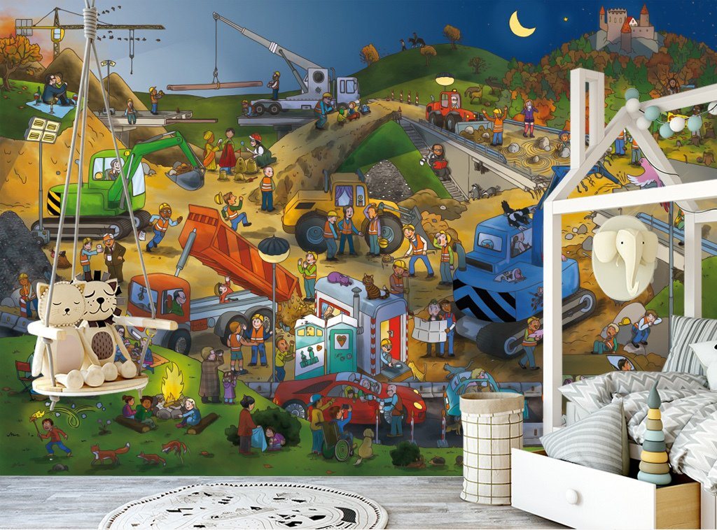 3D Car World 859 Wall Murals Wallpaper AJ Wallpaper 2