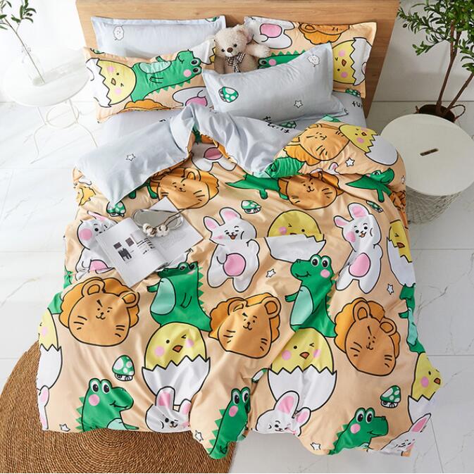 3D Cartoon Animals 13051 Bed Pillowcases Quilt