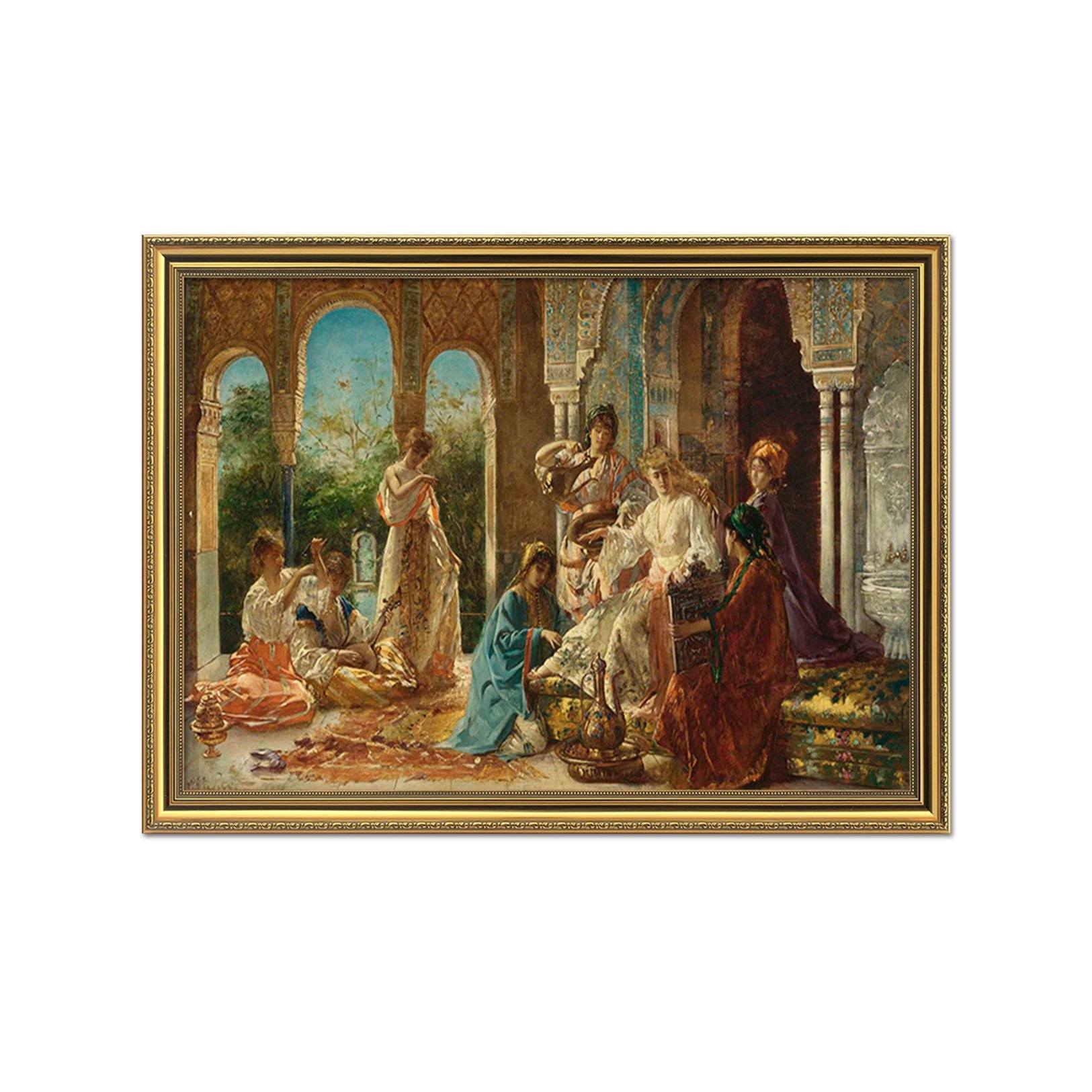 3D A Massage 050 Fake Framed Print Painting Wallpaper AJ Creativity Home