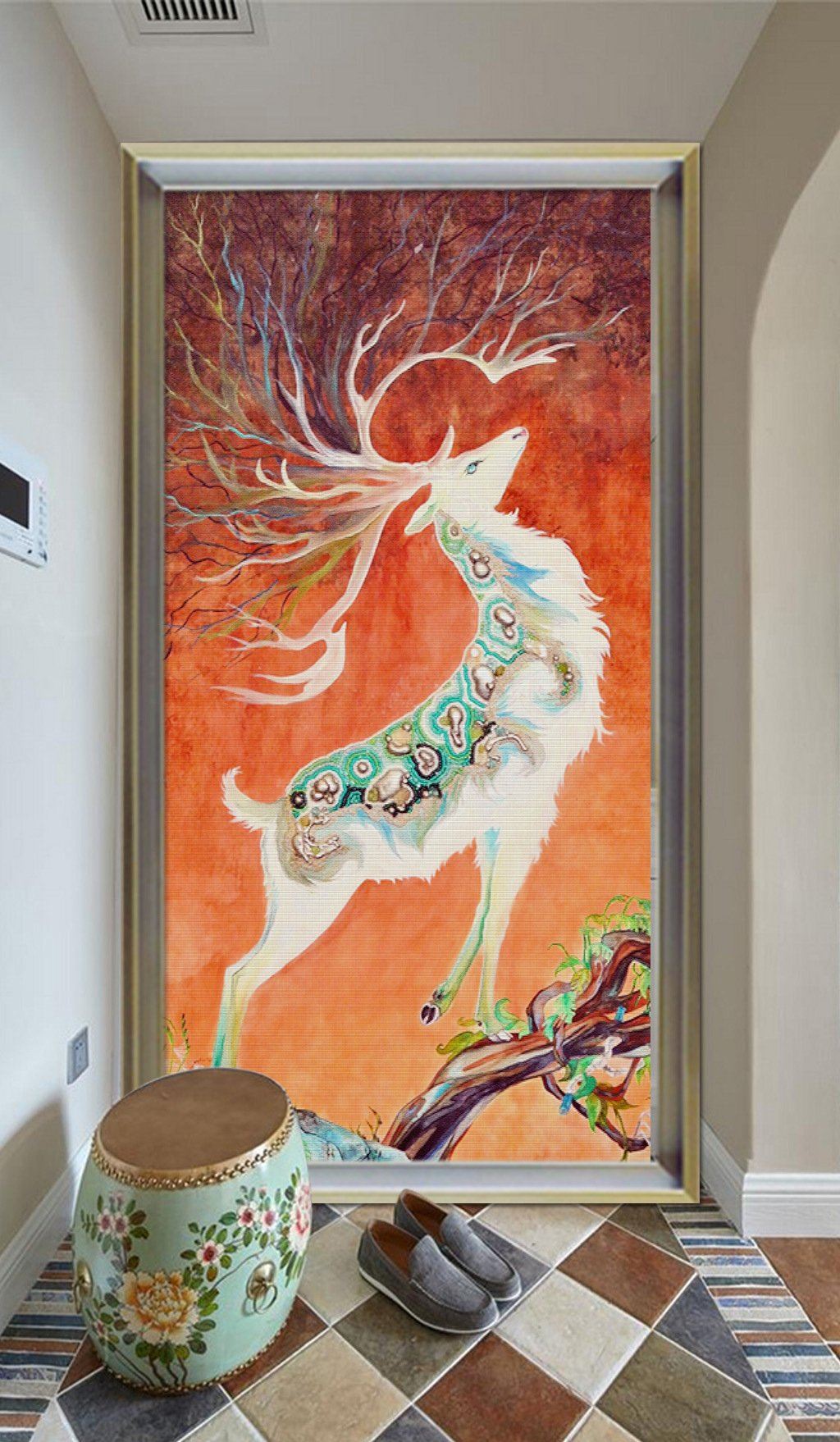 3D Elk Moon 558 Wall Murals Wallpaper AJ Wallpaper 2
