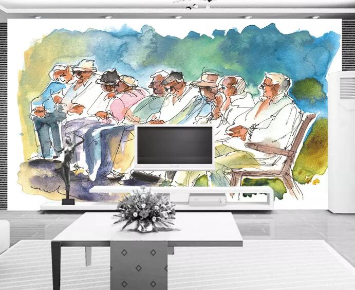 3D Graffiti Men 1148 Wall Murals Wallpaper AJ Wallpaper 2