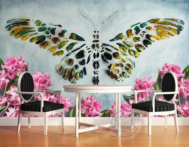 3D Buterful 204 Wall Murals Wallpaper AJ Wallpaper 2