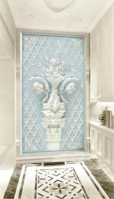 3D White Decoration WC280 Wall Murals Wallpaper AJ Wallpaper 2