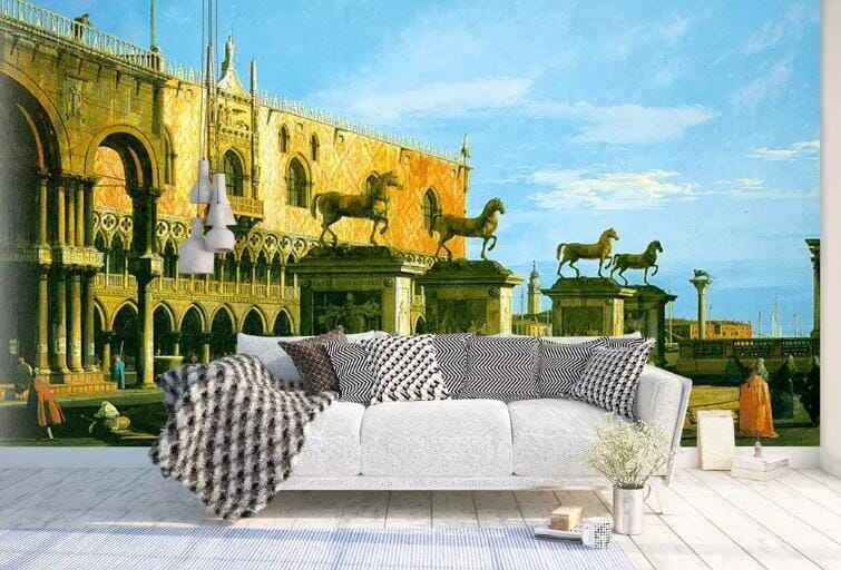 3D Dusk Castle 1418 Wall Murals Wallpaper AJ Wallpaper 2