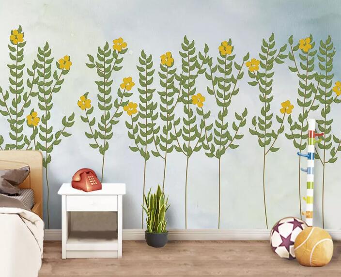 3D Green Tree 1317 Wall Murals Wallpaper AJ Wallpaper 2