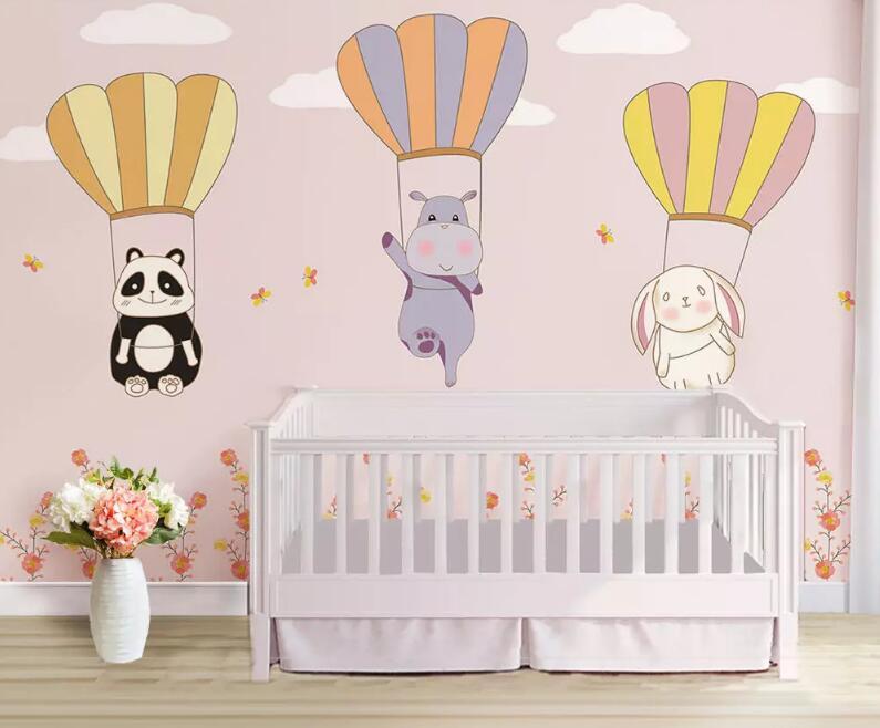 3D Animal Balloon 849 Wall Murals Wallpaper AJ Wallpaper 2